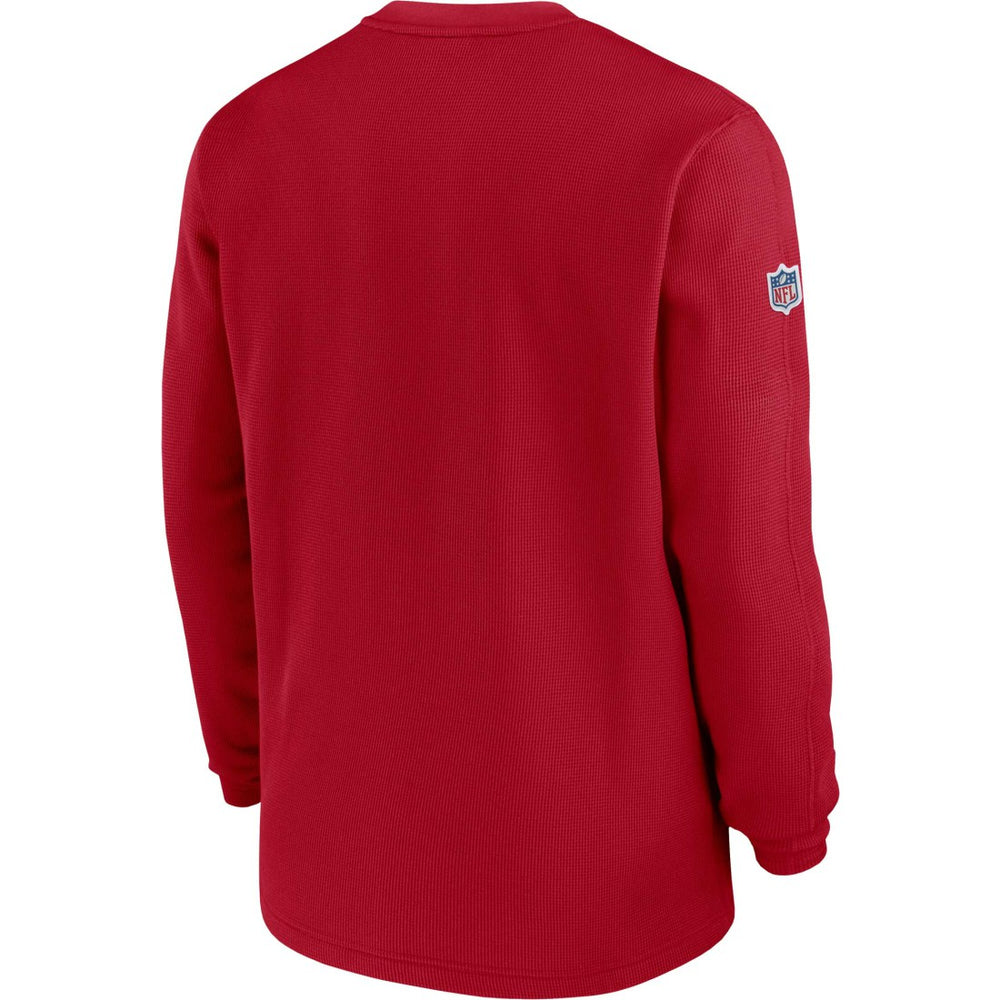 NFL Tampa Bay Buccaneers 2023 Sideline Throwback Heavy Brushed Waffle Long Sleeve Top
