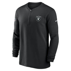 NFL Las Vegas Raiders 2023 Sideline Performance Long Sleeve Tri-Blend Quarter-Zip Top