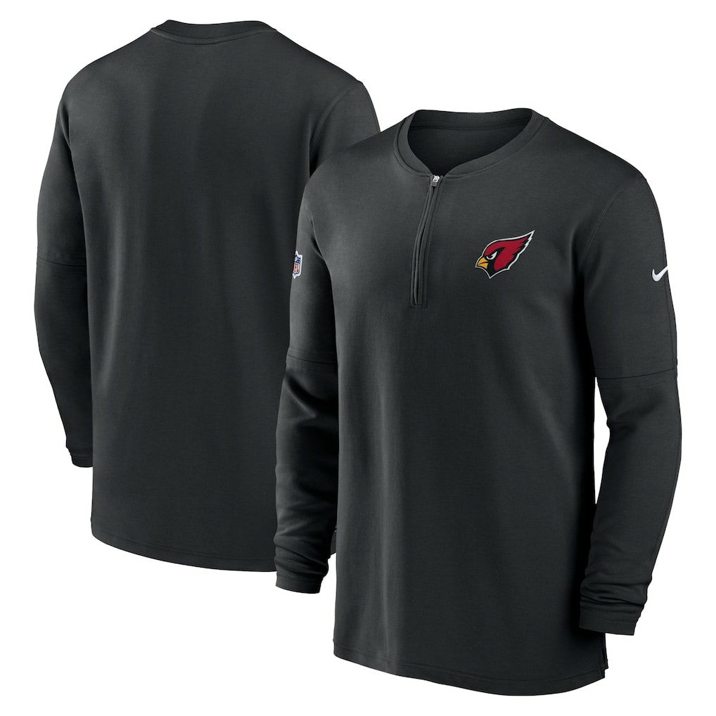 NFL Arizona Cardinals 2023 Sideline Performance Long Sleeve Tri-Blend Quarter-Zip Top