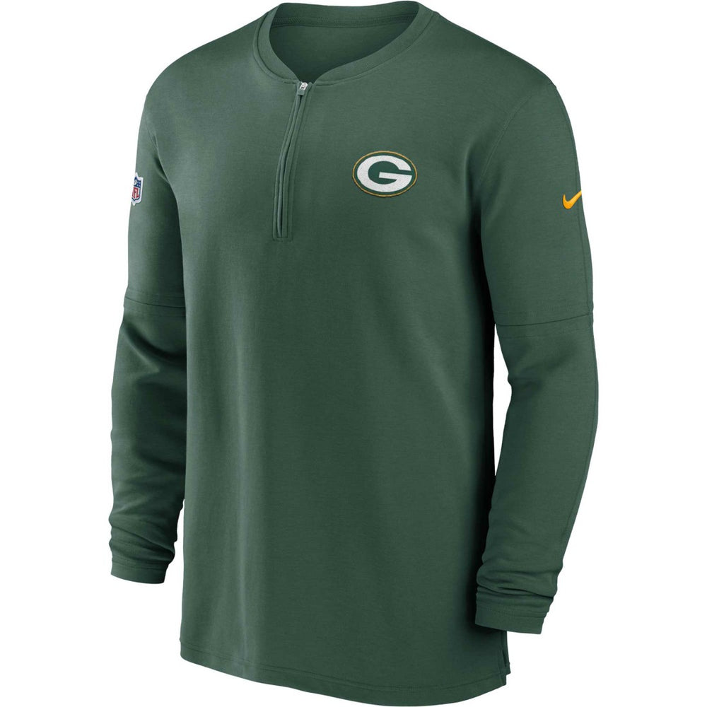 NFL Green Bay Packers 2023 Sideline Performance Long Sleeve Tri-Blend Quarter-Zip Top