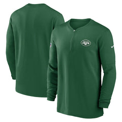 NFL New York Jets 2023 Sideline Performance Long Sleeve Tri-Blend Quarter-Zip Top