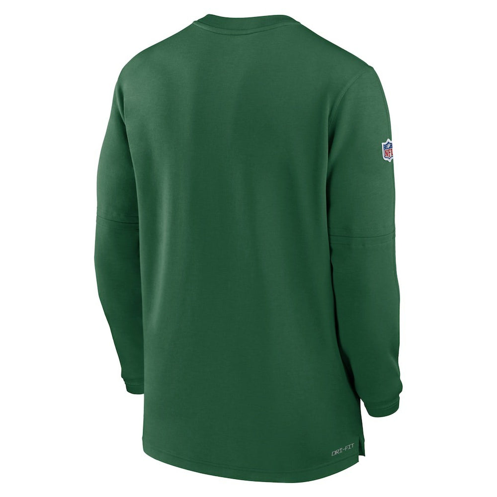 NFL New York Jets 2023 Sideline Performance Long Sleeve Tri-Blend Quarter-Zip Top