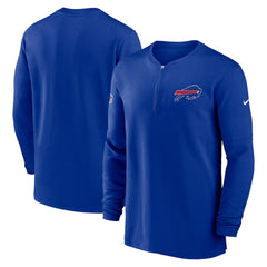 NFL Buffalo Bills 2023 Sideline Performance Long Sleeve Tri-Blend Quarter-Zip Top