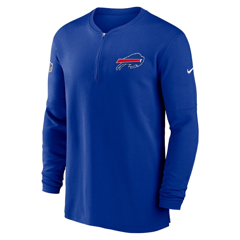 NFL Buffalo Bills 2023 Sideline Performance Long Sleeve Tri-Blend Quarter-Zip Top