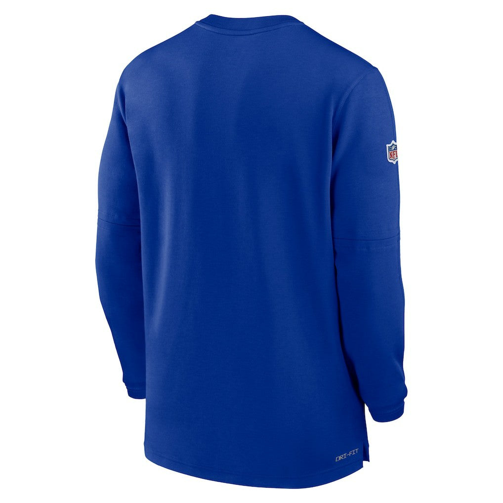 NFL Buffalo Bills 2023 Sideline Performance Long Sleeve Tri-Blend Quarter-Zip Top