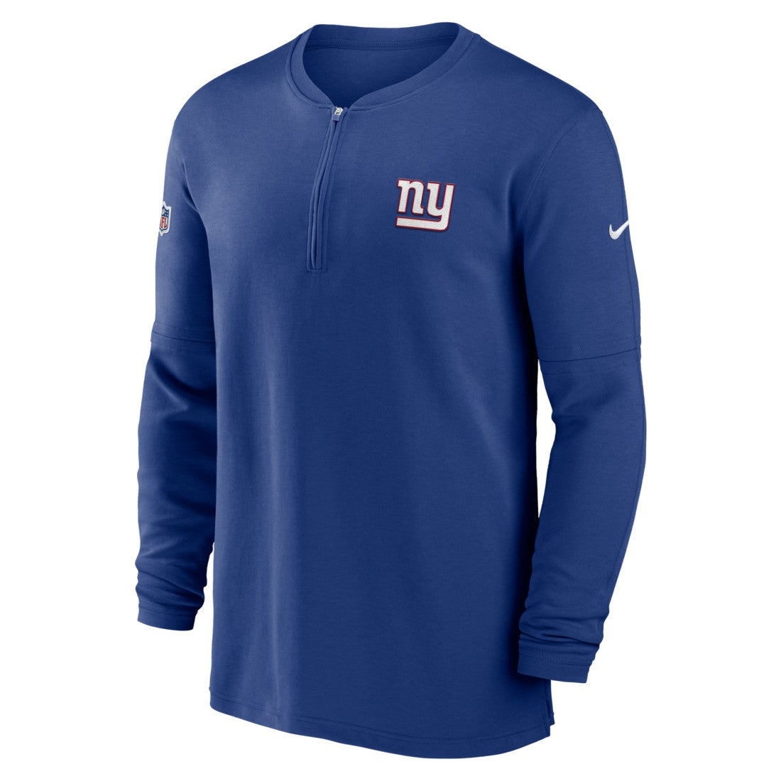 NFL New York Giants 2023 Sideline Performance Long Sleeve Tri-Blend Quarter-Zip Top