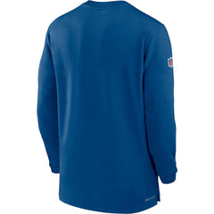 NFL Indianapolis Colts 2023 Sideline Performance Long Sleeve Tri-Blend Quarter-Zip Top