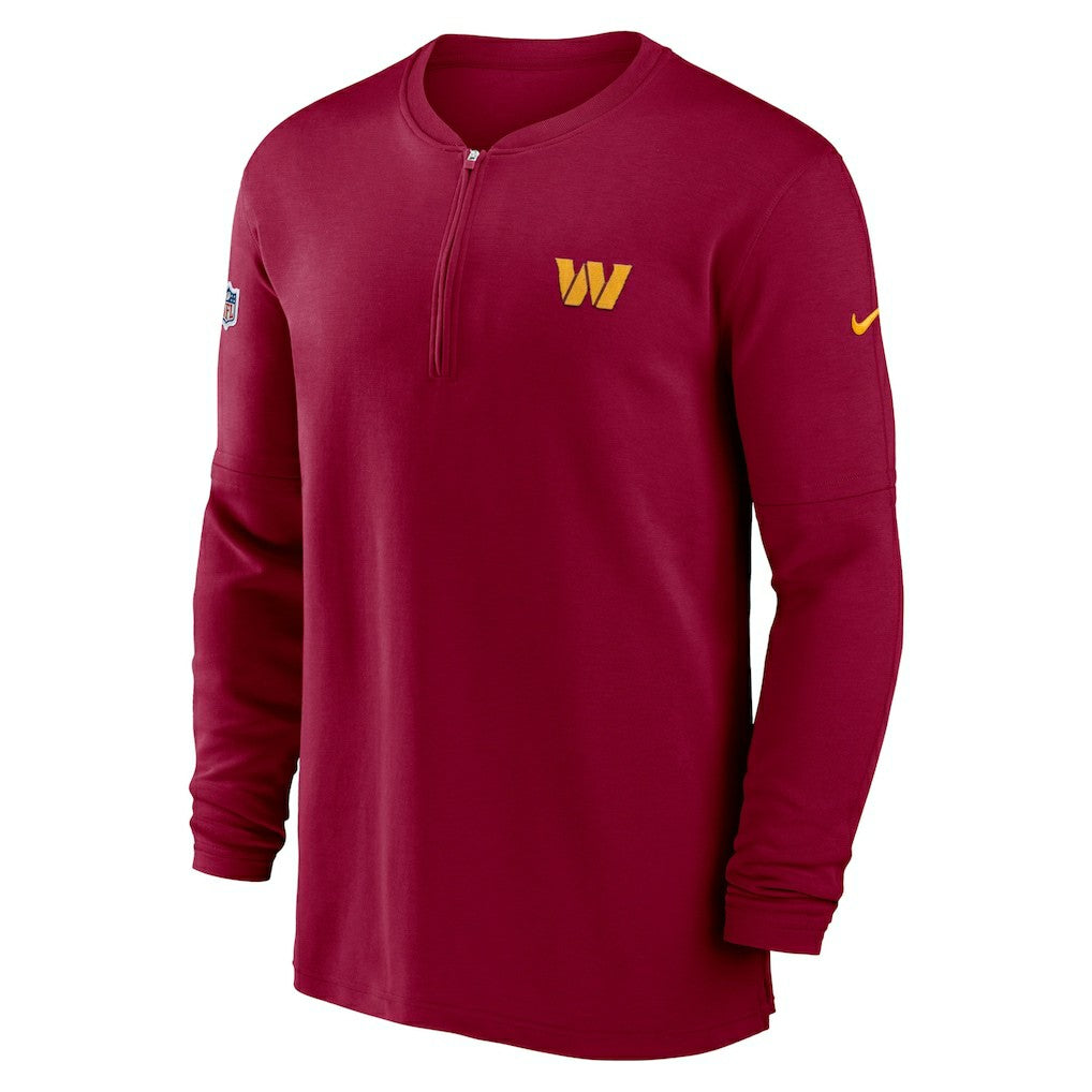 NFL Washington Commanders 2023 Sideline Performance Long Sleeve Tri-Blend Quarter-Zip Top