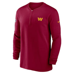 NFL Washington Commanders 2023 Sideline Performance Long Sleeve Tri-Blend Quarter-Zip Top