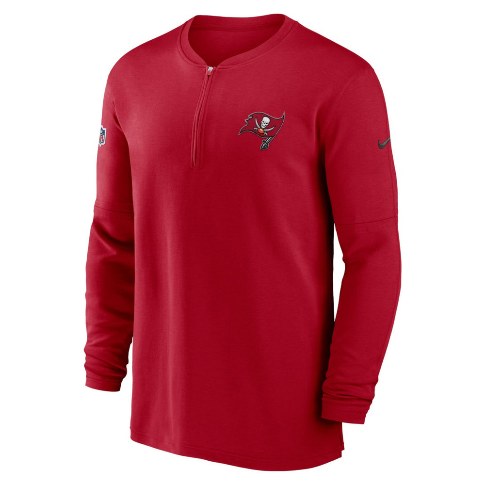 NFL Tampa Bay Buccaneers 2023 Sideline Performance Long Sleeve Tri-Blend Quarter-Zip Top