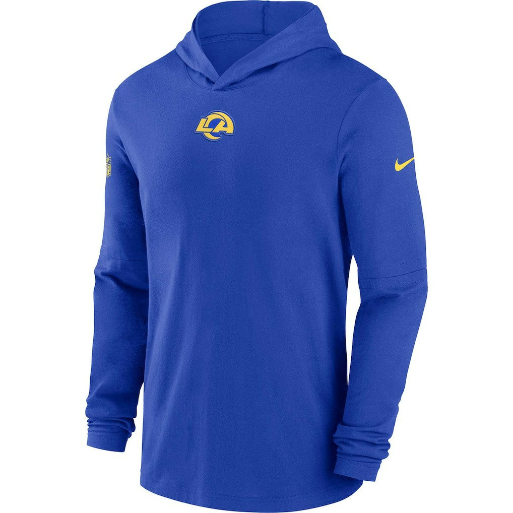 NFL Los Angeles Rams Sideline Performance Long Sleeve Hoodie T-Shirt