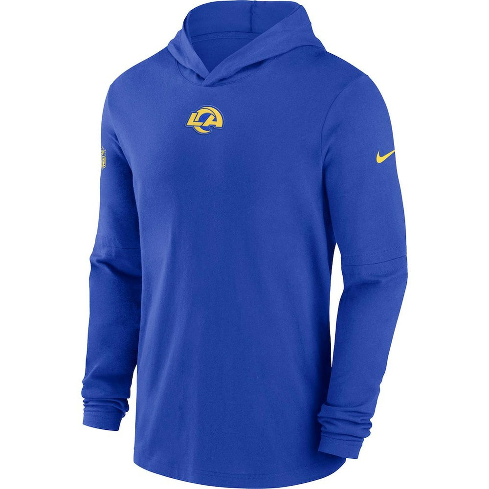 NFL Los Angeles Rams Sideline Performance Long Sleeve Hoodie T-Shirt