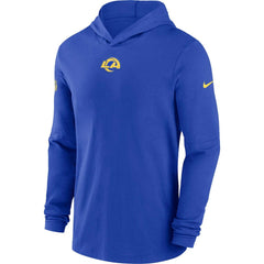 NFL Los Angeles Rams Sideline Performance Long Sleeve Hoodie T-Shirt