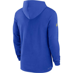 NFL Los Angeles Rams Sideline Performance Long Sleeve Hoodie T-Shirt