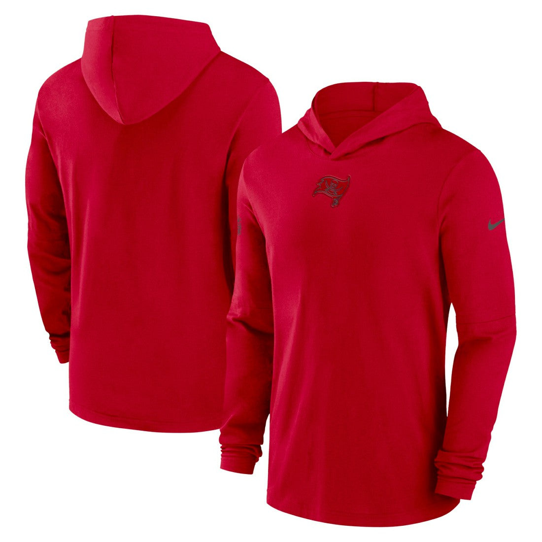 NFL Tampa Bay Buccaneers Sideline Performance Long Sleeve Hoodie T-Shirt