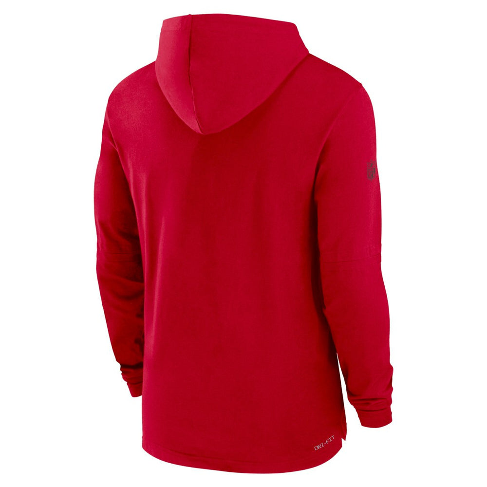 NFL Tampa Bay Buccaneers Sideline Performance Long Sleeve Hoodie T-Shirt