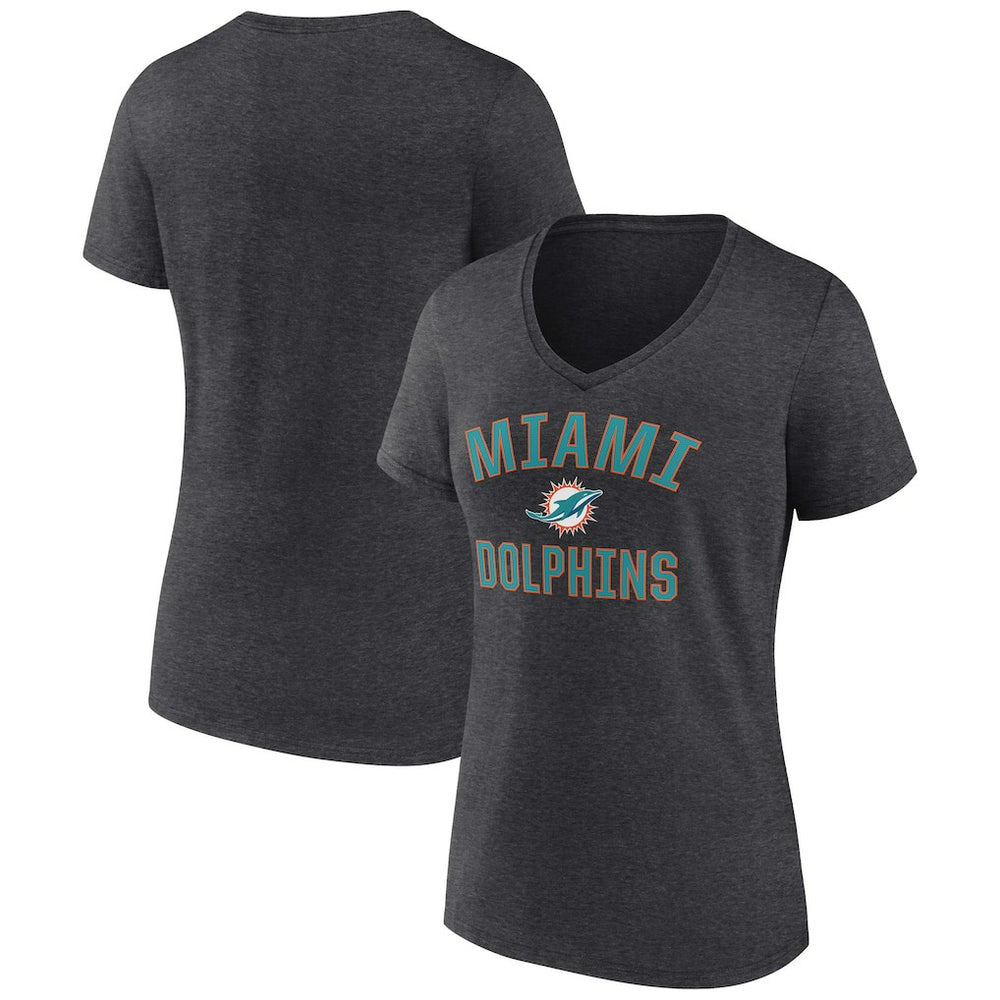 NFL Miami Dolphins Women's Victory Arch Team V-Neck T-Shirt