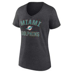 NFL Miami Dolphins Women's Victory Arch Team V-Neck T-Shirt