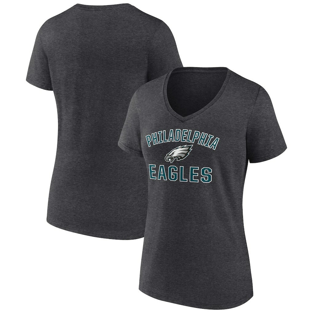 NFL Philadelphia Eagles Women's Victory Arch Team V-Neck T-Shirt