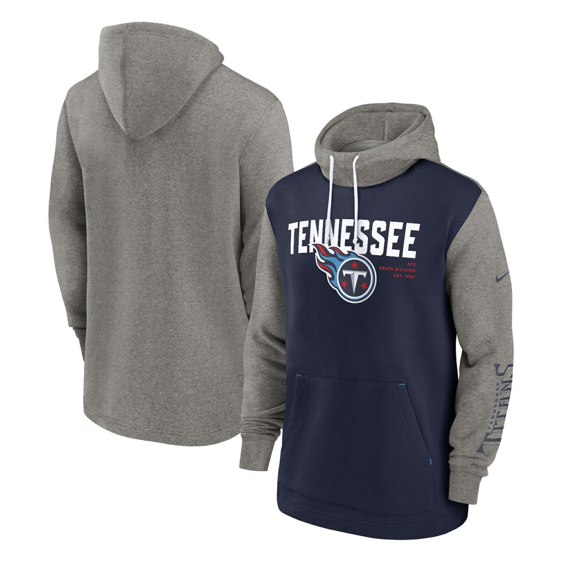 NFL Tennessee Titans Fashion Color Block Pullover Hoodie
