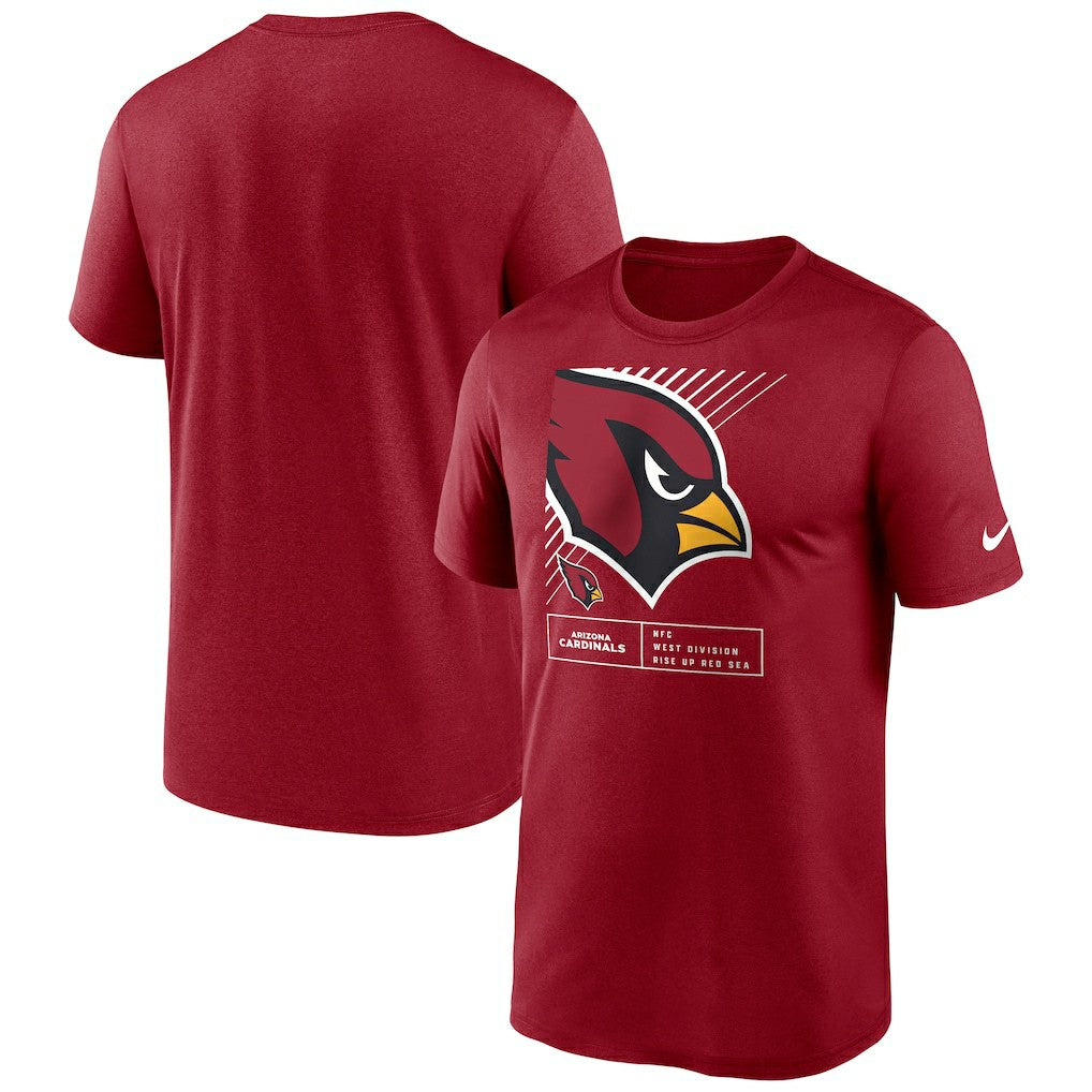 NFL Arizona Cardinals Legend Yard Lines Performance T-Shirt