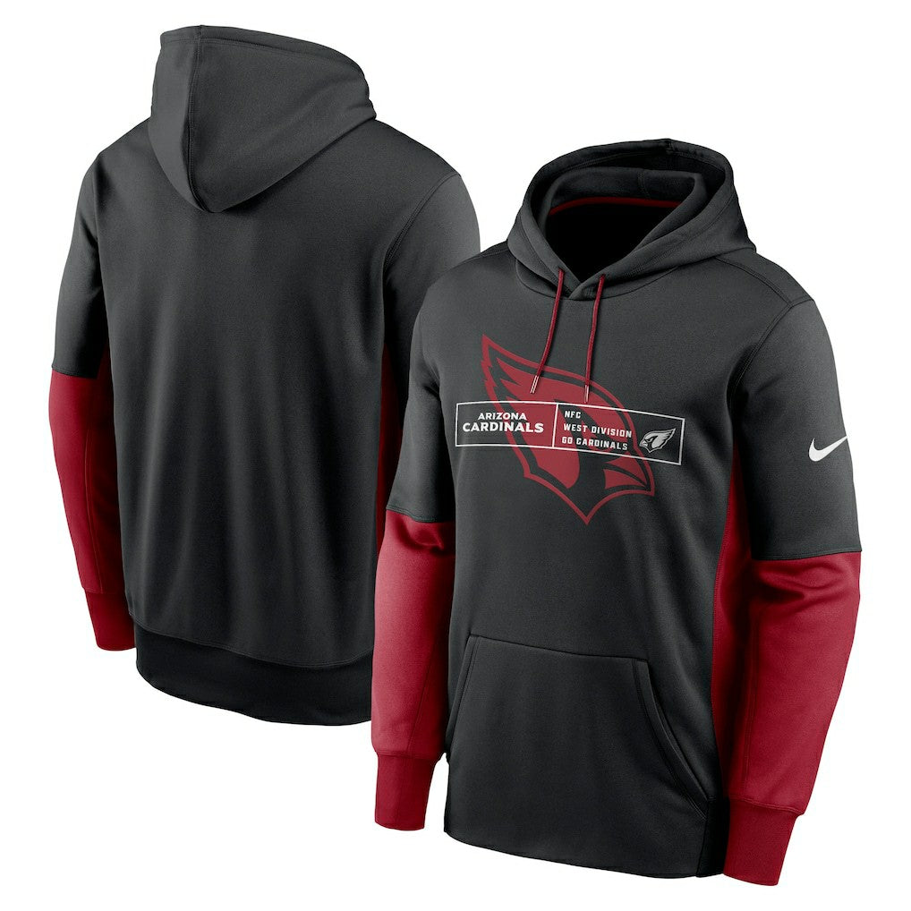 NFL Arizona Cardinals Color Block Fleece Performance Pullover Hoodie