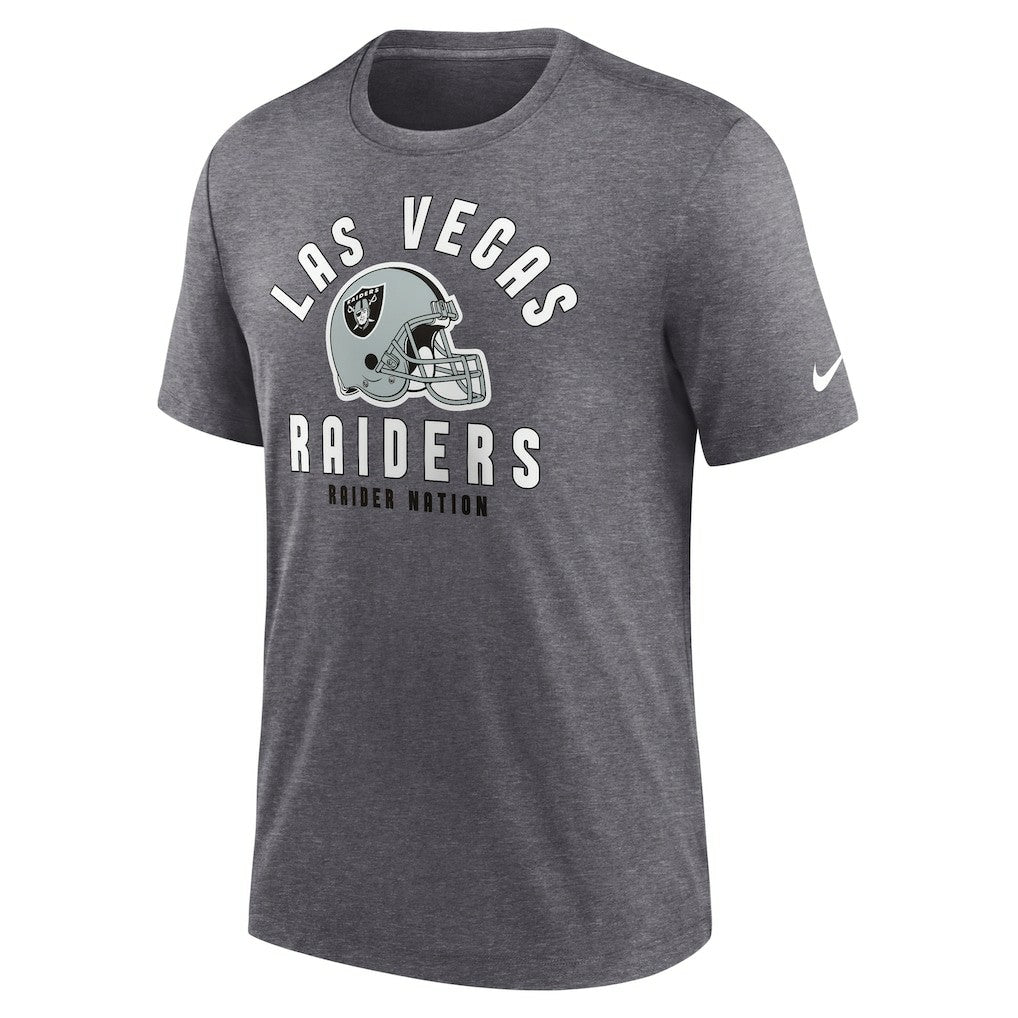 NFL Las Vegas Raiders Helmet Tri-Blend T-Shirt
