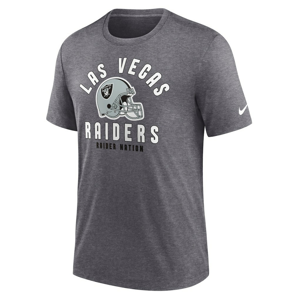 NFL Las Vegas Raiders Helmet Tri-Blend T-Shirt