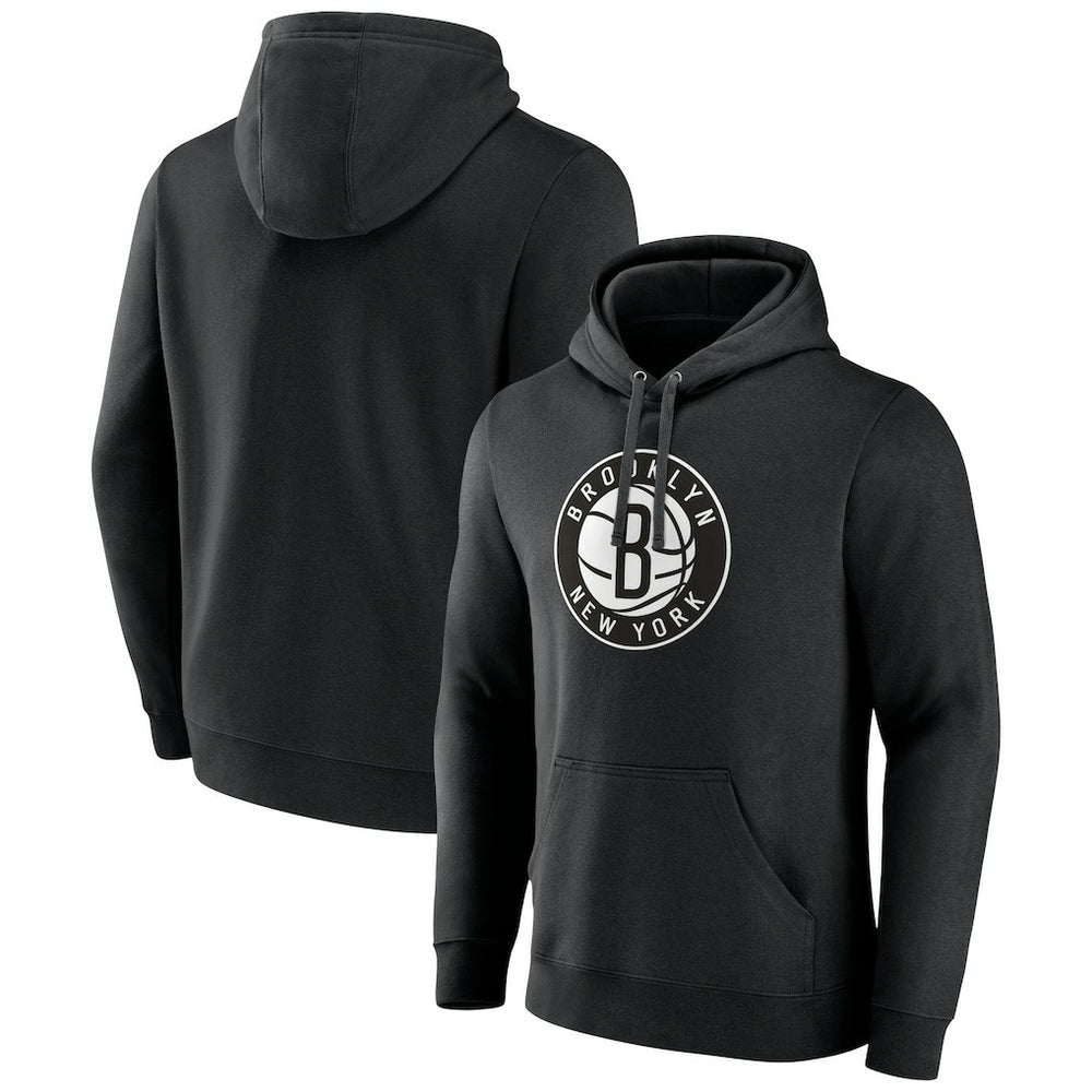 Brooklyn Nets Alternate Logo Pullover Hoodie - Black shop