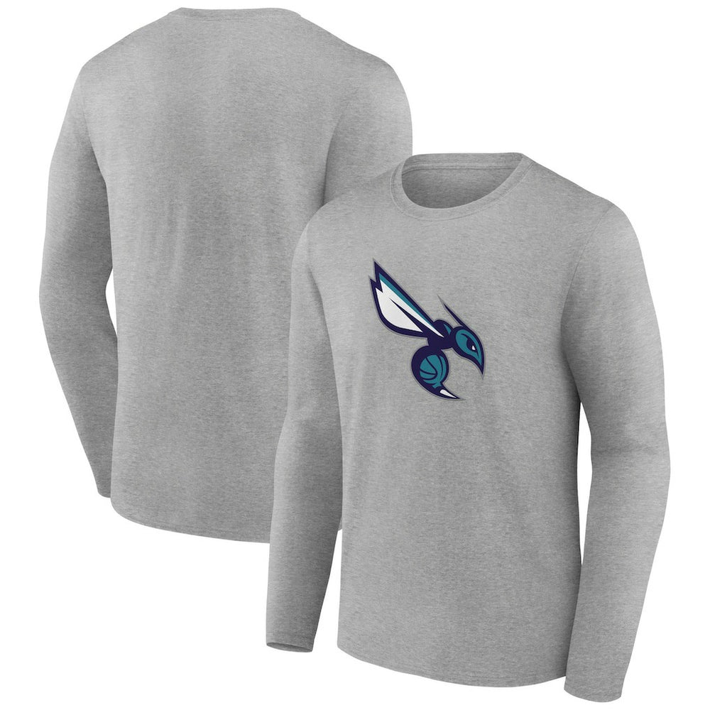 Charlotte Hornets Alternate Logo Long Sleeve T-Shirt - Gray shop