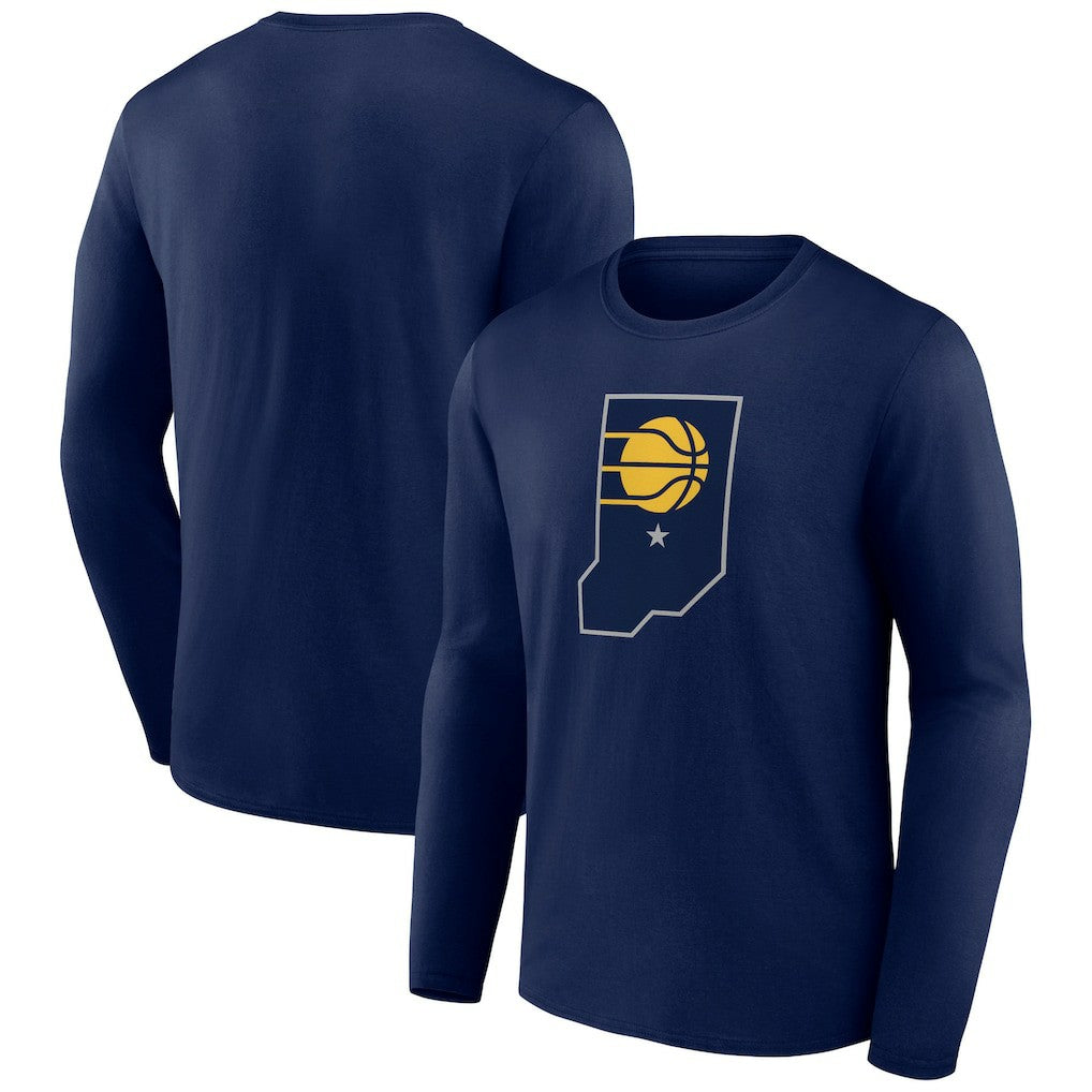 Indiana Pacers Alternate Logo Long Sleeve T-Shirt - Navy cheap