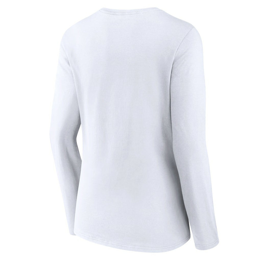 Boston Celtics Women's Alternate Logo V-Neck Long Sleeve T-Shirt - White discount