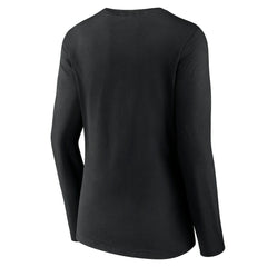 Chicago Bulls Women's Alternate Logo V-Neck Long Sleeve T-Shirt sale - Black sale