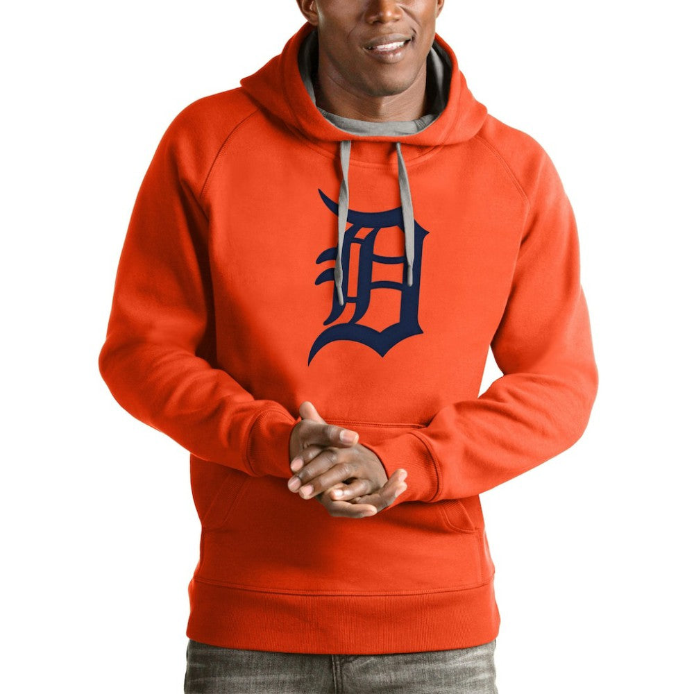 Detroit Tigers Antigua Victory Pullover Team Logo Hoodie - Orange