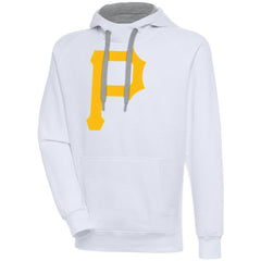 Pittsburgh Pirates Antigua Victory Pullover Team Logo Hoodie - White