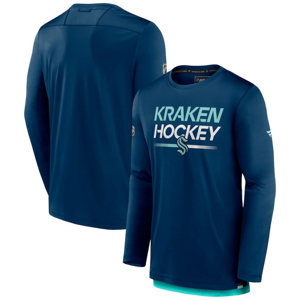 Seattle Kraken Fanatics Authentic Pro Long Sleeve T-Shirt