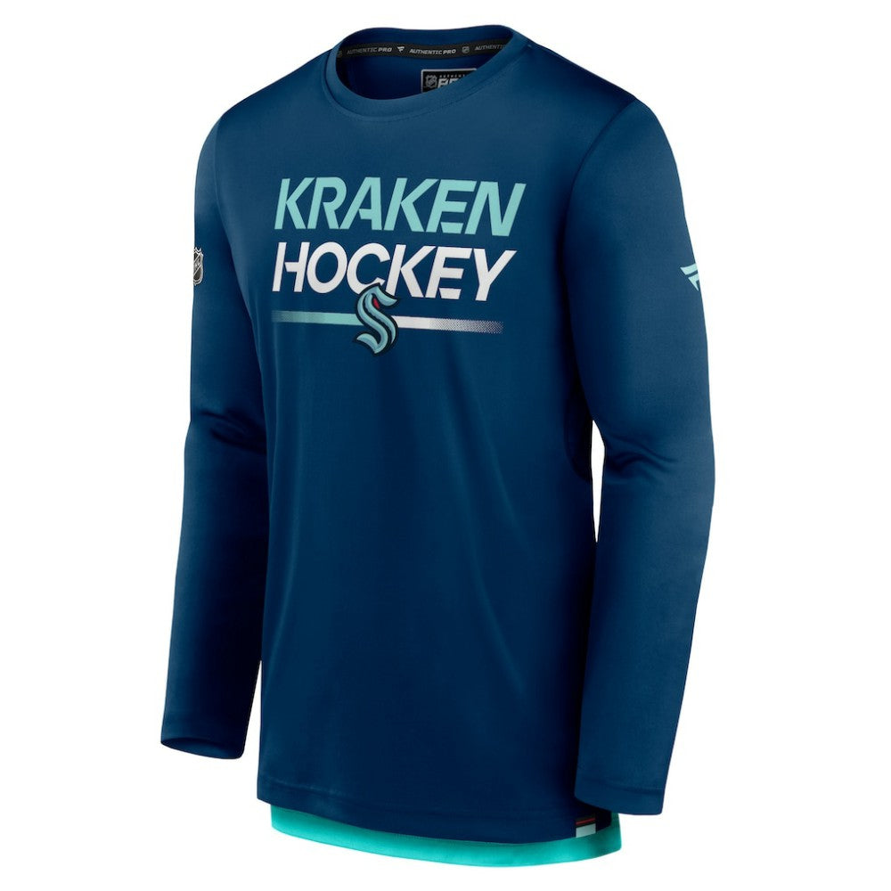 Seattle Kraken Fanatics Authentic Pro Long Sleeve T-Shirt