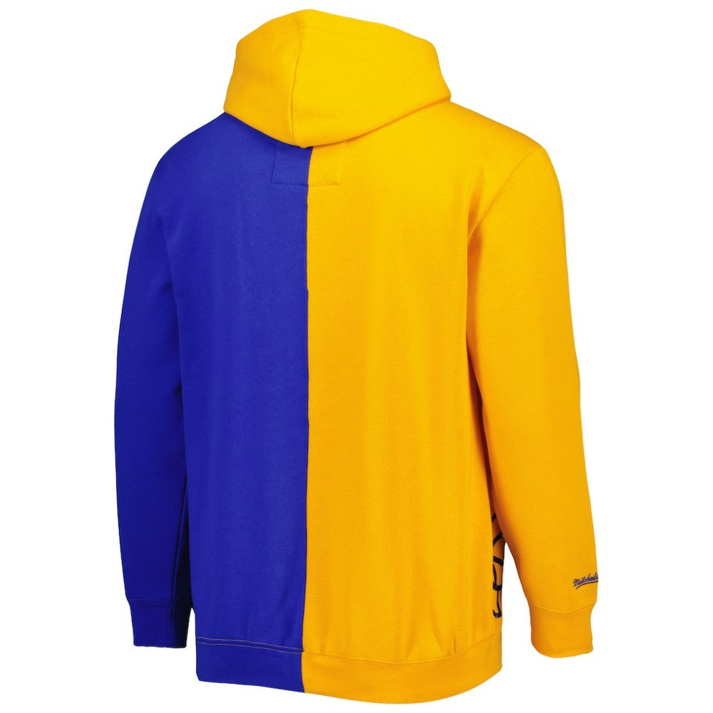 Milwaukee Brewers Fleece Full-Zip Hoodie - Gold/Royal | Mitchell & Ness