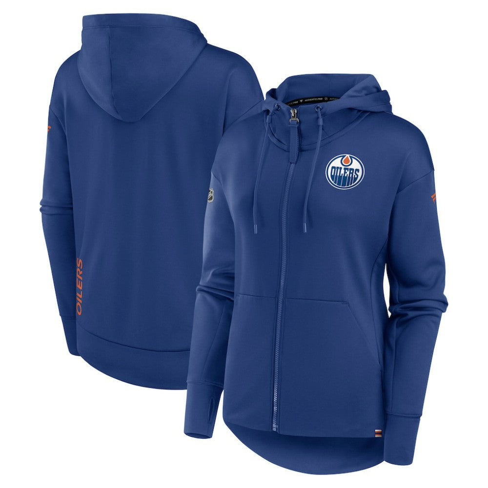Edmonton Oilers Fanatics Women's Authentic Pro Scuba Full-Zip Hoodie