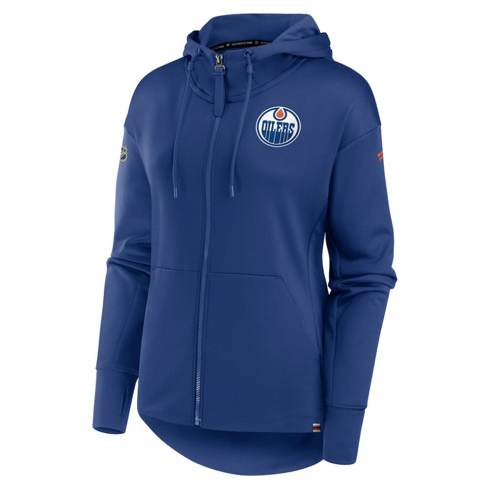 Edmonton Oilers Fanatics Women's Authentic Pro Scuba Full-Zip Hoodie