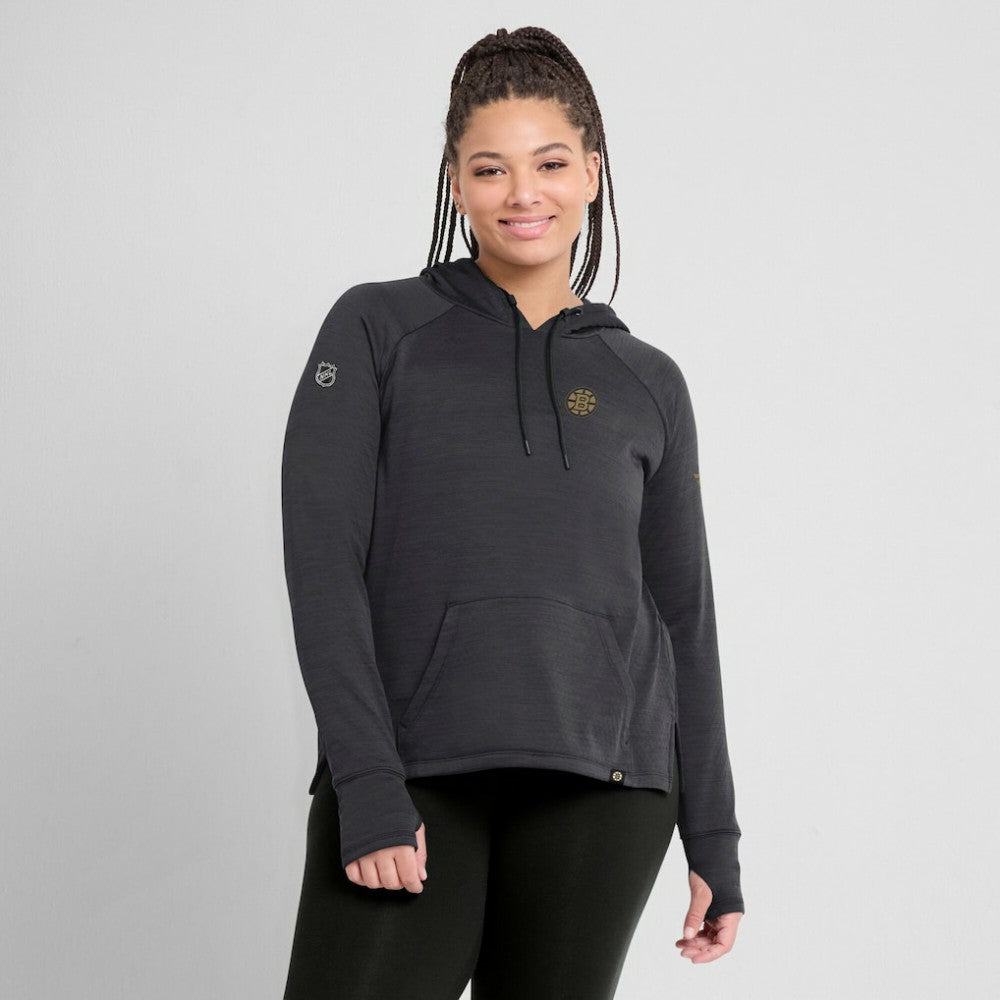 Boston Bruins Fanatics Women's Authentic Pro Pullover Hoodie
