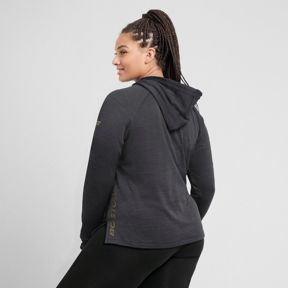 Boston Bruins Fanatics Women's Authentic Pro Pullover Hoodie