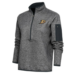 Anaheim Ducks Antigua Women's Team Logo Fortune Quarter-Zip Jacket