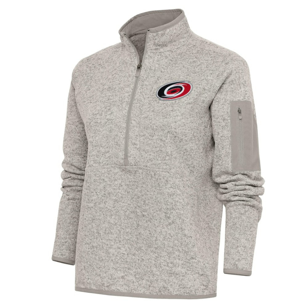 Carolina Hurricanes Antigua Women's Team Logo Fortune Quarter-Zip Jacket