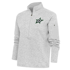 Dallas Stars Antigua Women's Team Logo Fortune Quarter-Zip Jacket