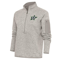 Dallas Stars Antigua Women's Team Logo Fortune Quarter-Zip Jacket