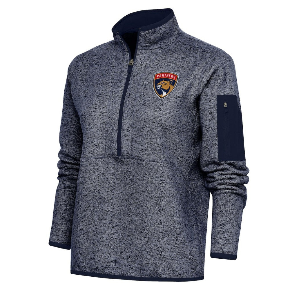 Florida Panthers Antigua Women's Team Logo Fortune Quarter-Zip Jacket