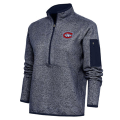 Montreal Canadiens Antigua Women's Team Logo Fortune Quarter-Zip Jacket