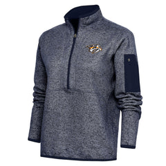 Nashville Predators Antigua Women's Team Logo Fortune Quarter-Zip Jacket