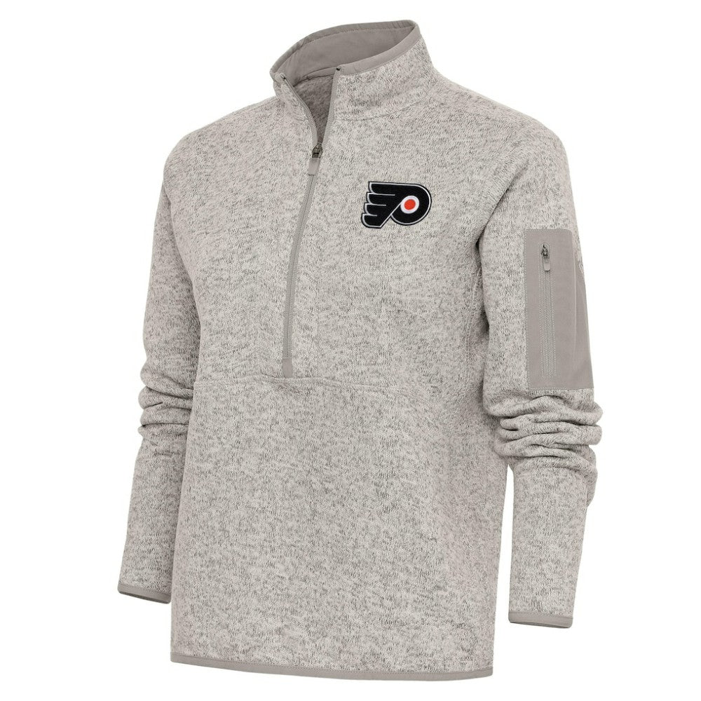 Philadelphia Flyers Antigua Women's Team Logo Fortune Quarter-Zip Jacket